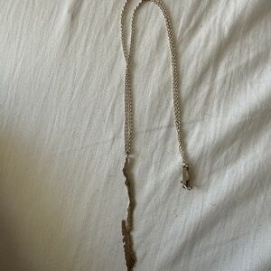 Lake George Silhouette Sterling Silver Necklace